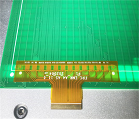 Tablet FPC binding example (ACF process)